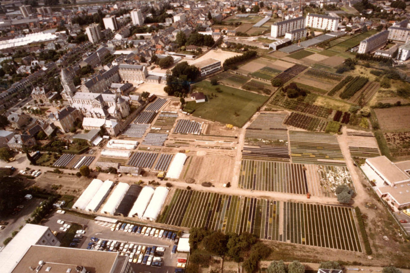 Vue aérienne de Saint-Marceau